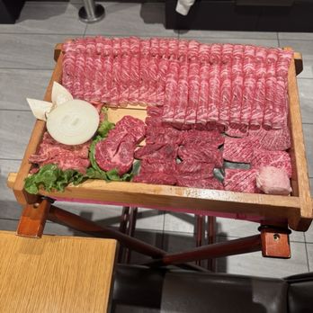 Mo Ran Gak Restaurant - Medium wagyu combo - Barbeque Near Me - Fullerton, California