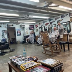 Bobby's Barber Shop - Barber stations.