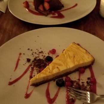 Café Gambrinus - Deserts were very reasonably priced, presented well and very tasty. Passion fruit Mango Cheesecake, and Chocolate cake. - Gastropubs Near Me - Amsterdam, New Hampshire Café Gambrinus - Deserts were very reasonably priced, presented well and very tasty. Passion fruit Mango Cheesecake, and Chocolate cake. - Gastropubs Near Me - Amsterdam, New Hampshire
