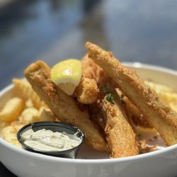 Fingers Crossed - Our VEGAN fish & chips can't be beaten!