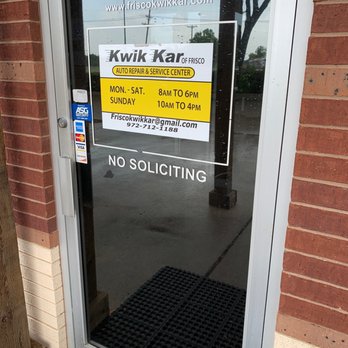 Kwik Kar Oil Change & Auto Care - At Kwik kar ... let y'all know how it goes - Oil Change Stations Near Me - Frisco, Texas