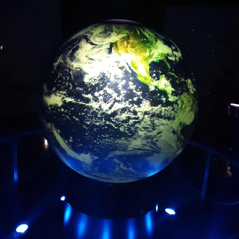 ICR Discovery Center - Large hologram of the earth showing its development in the Discovery Center for Science & Earth History - Museums Near Me - Dallas, Texas ICR Discovery Center - Large hologram of the earth showing its development in the Discovery Center for Science & Earth History - Museums Near Me - Dallas, Texas