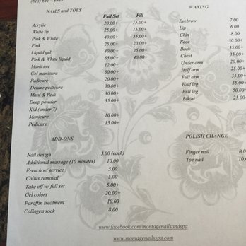 Montage Nails Spa - Price list - Nail Salons Near Me - Ruskin, Florida Montage Nails Spa - Price list - Nail Salons Near Me - Ruskin, Florida