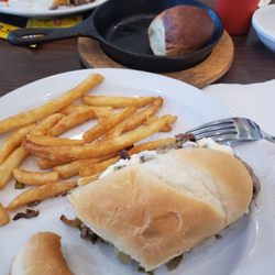 Du Kum Inn Restaurant - Great food and service. Very clean.  Philly cheese. Oops, i forgot to take a picture before.