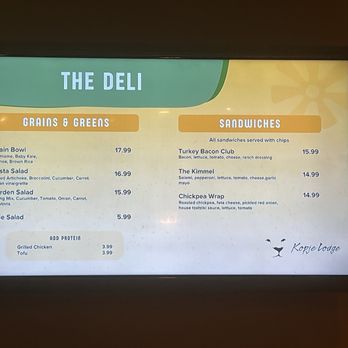 Kopje Lodge - The Deli Menu - American Near Me - Fresno, California