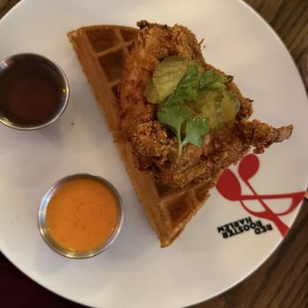 Red Rooster Harlem - Appetizer portion YEP- CHICKEN & WAFFLE - American Near Me - New York, New York Red Rooster Harlem - Appetizer portion YEP- CHICKEN & WAFFLE - American Near Me - New York, New York