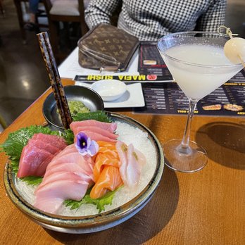 Mafia Sushi - Sashimi and Lychee Martini - Sushi Bars Near Me - Katy, Texas