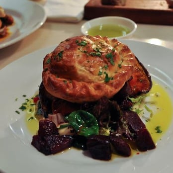The Outsider - Goat cheese and pumpkin pithivier with roasted beetroot, almonds, and sun blushed tomato salad - Modern European Near Me - Edinburgh, EDH The Outsider - Goat cheese and pumpkin pithivier with roasted beetroot, almonds, and sun blushed tomato salad - Modern European Near Me - Edinburgh, EDH