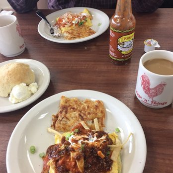 Eggs N Things - Enchilada omelette with hash browns. Use the pepper plant!!! Gives it amazing kick! - Breakfast & Brunch Near Me - Ventura, California Eggs N Things - Enchilada omelette with hash browns. Use the pepper plant!!! Gives it amazing kick! - Breakfast & Brunch Near Me - Ventura, California