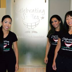 Celebrating Smiles - Our Doctors are ready to help you with your dental health. Dr. Chu - front right, Dr. Cathy - front left, Dr. Jafri - back right