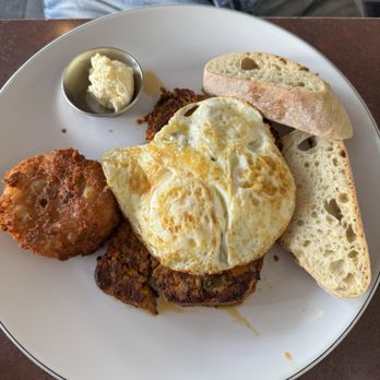 The Breakfast Bar - Meatloaf steak and eggs. The meatloaf was loaded with veggies. So delicious! - Breakfast & Brunch Near Me - Long Beach, California The Breakfast Bar - Meatloaf steak and eggs. The meatloaf was loaded with veggies. So delicious! - Breakfast & Brunch Near Me - Long Beach, California