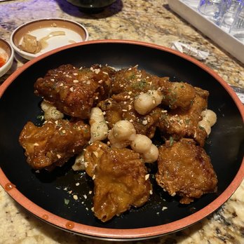 One Shot Pocha - Soy garlic chicken wings - Korean Near Me - Houston, Texas One Shot Pocha - Soy garlic chicken wings - Korean Near Me - Houston, Texas