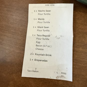 Marys Tacos - Receipt - Tacos Near Me - Boerne, Texas Marys Tacos - Receipt - Tacos Near Me - Boerne, Texas