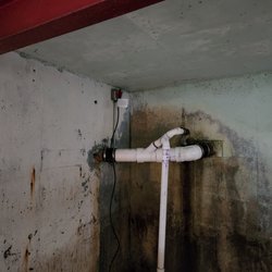 B & R Electric - This is the outlet we had them raise(it runs the sump pump)