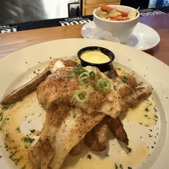 Angie's Seafood - Blackened Rockfish, roasted potatoes and mixed veggies. - Seafood Near Me - Baltimore, Maryland