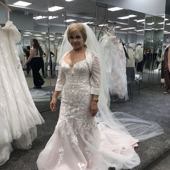 David's Bridal - This is with a jacket - Bridal Near Me - Long Beach, California