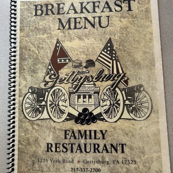 Gettysburg Family Restaurant - Menu - American Near Me - Gettysburg, Pennsylvania Gettysburg Family Restaurant - Menu - American Near Me - Gettysburg, Pennsylvania
