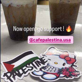 Cafe Palestina - Drinks and cute stickers - Cafes Near Me - Norwalk, California Cafe Palestina - Drinks and cute stickers - Cafes Near Me - Norwalk, California