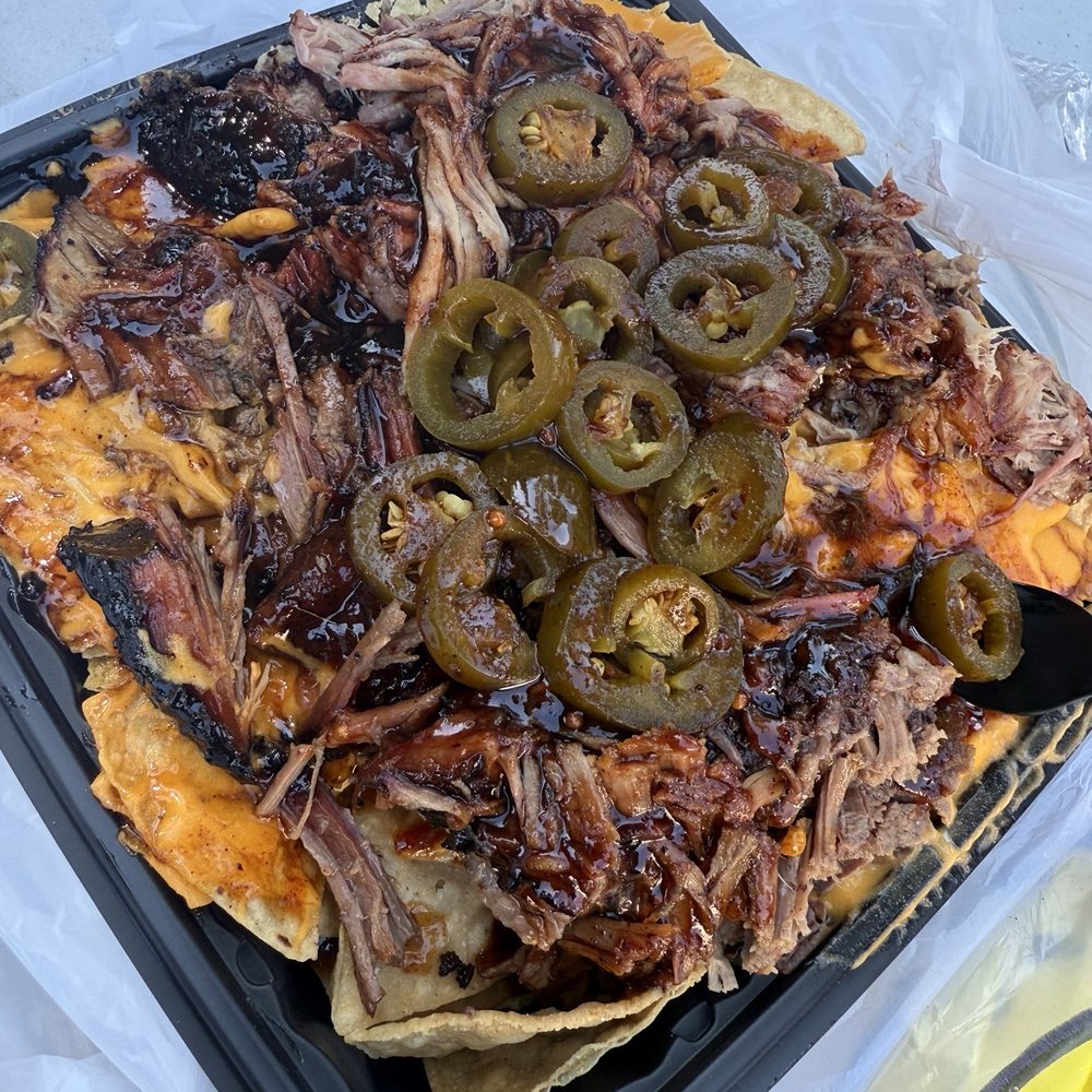 BBQ Nachos 1/2 & 1/2 YUMMMMM BBQ Nachos 1/2 & 1/2 YUMMMMM