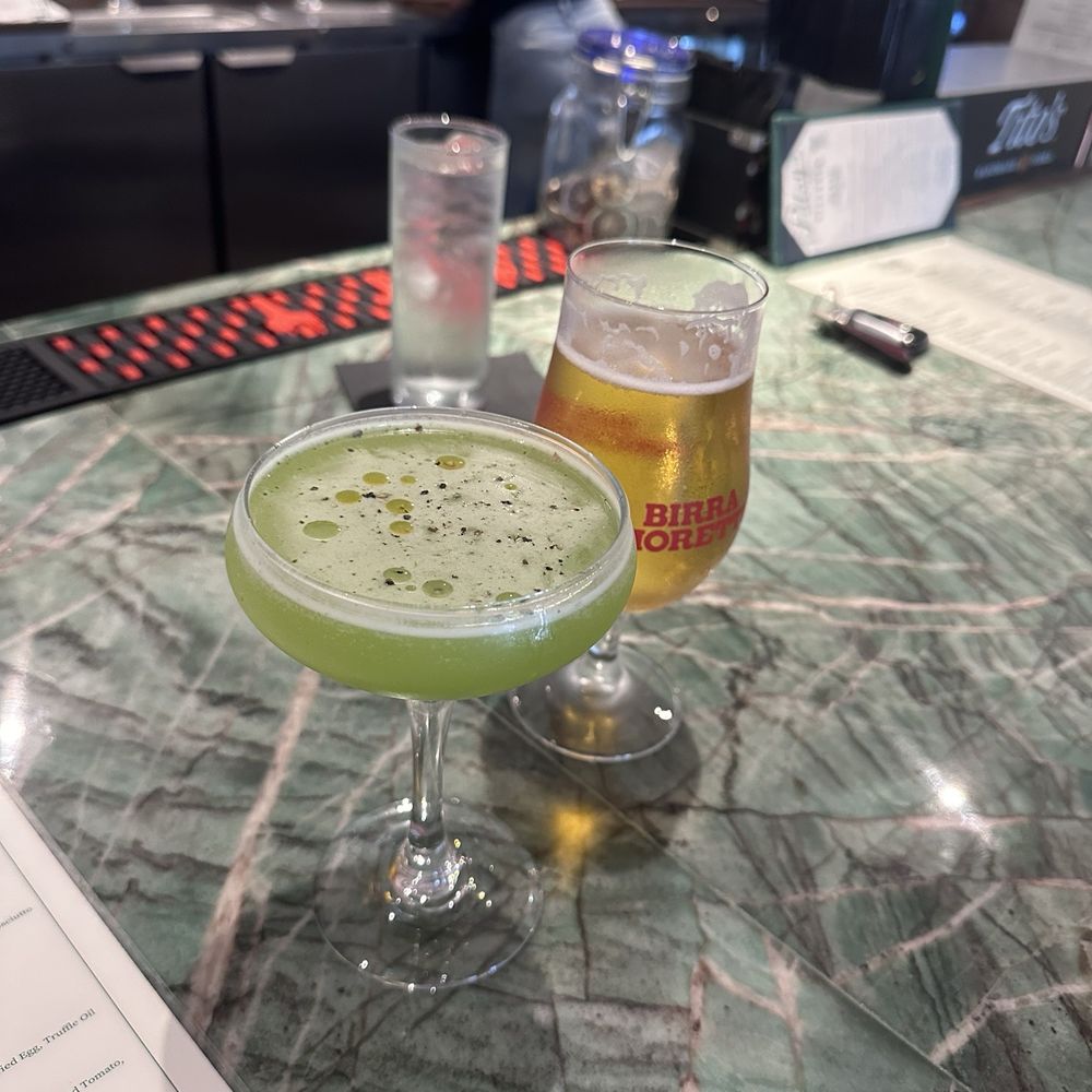 Patsy's Pizzeria - Lettuce martini and draft beer - Pizza Near Me - Boca Raton, Florida