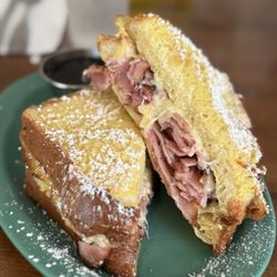 Hill's Homemade Market & Cafe - Monte Cristo with Maine Maple Syrup on the side.