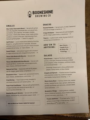 Menu photo 8 Booneshine Brewing Boone, NC Menu photo 8 Booneshine Brewing Boone, NC