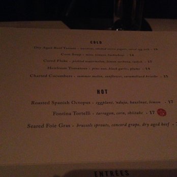 Boka - Menu - New American Near Me - Chicago, Illinois
