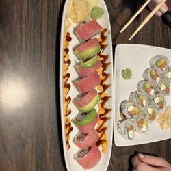 Masago Sushi & Asian Bistro - S-17 Tuna Lover and R-8 Philadelphia Roll