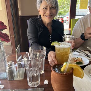 Margaritas RWC - Drinking a Chavela (beer with lime and salt) and a cantarito - refreshing and delicious! - Mexican Near Me - Redwood City, California