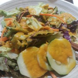 Fuji Sushi Upper King - House Ginger salad.  Twice the size as normal salads and so good.