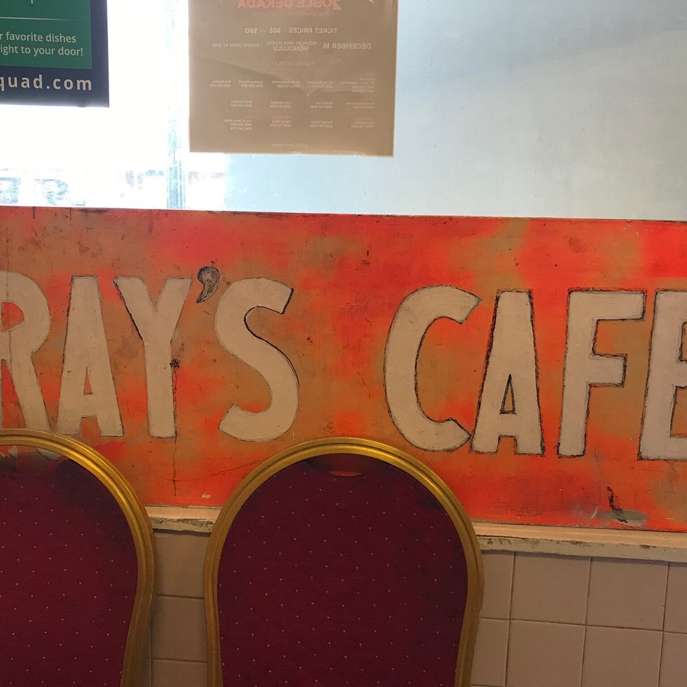 Ray's Café - Damn I love this old window sign. - American Near Me - Honolulu, Hawaii Ray's Café - Damn I love this old window sign. - American Near Me - Honolulu, Hawaii