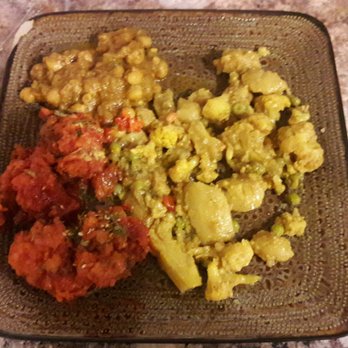 Namaste - Chana masala, aloo Gobi and Manchurian Gobi was all on point! - Indian Near Me - Brooklyn, New York Namaste - Chana masala, aloo Gobi and Manchurian Gobi was all on point! - Indian Near Me - Brooklyn, New York