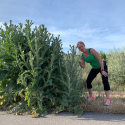 Jordan River Parkway - Springview Farms Trailhead - That's a giant weed!
