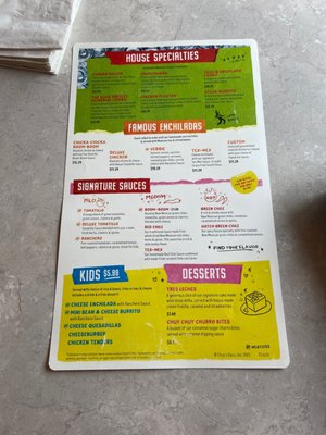 Menu photo 7 Chuy's Houston, TX