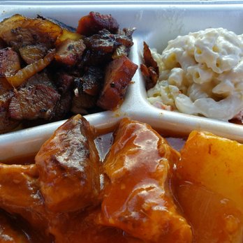 Laverne’s - AB combo plate $12.25- Beef stew + Smoke Meat. Sub small poi for $2.00 instead of rice - Hawaiian Near Me - Waipahu, Hawaii Laverne’s - AB combo plate $12.25- Beef stew + Smoke Meat. Sub small poi for $2.00 instead of rice - Hawaiian Near Me - Waipahu, Hawaii