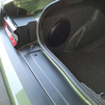 Sun Valley Stereo - Dogde Challenger custom sub and amp without losing my cargo room.  That's craftsmanship! - Electronics Near Me - Phoenix, Arizona