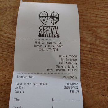 Serial Grillers - Pizza Near Me - Tucson, Arizona