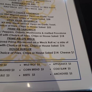 Adam's Rib Restaurant - Menu - American Near Me - Snyder, New York Adam's Rib Restaurant - Menu - American Near Me - Snyder, New York