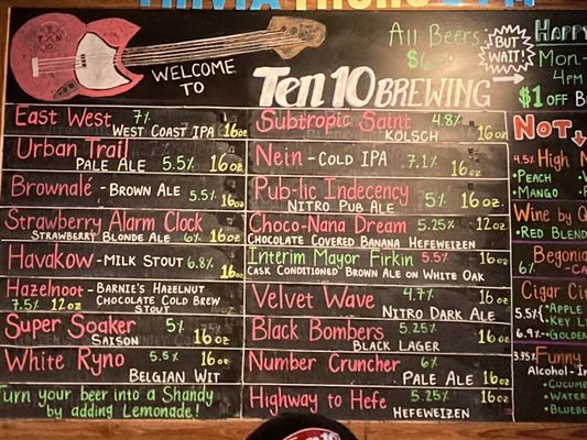Menu photo 4 Ten10 Brewing Co Orlando, FL Menu photo 4 Ten10 Brewing Co Orlando, FL