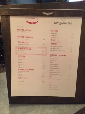 Menu photo 2 Intelligentsia Coffee New York, NY