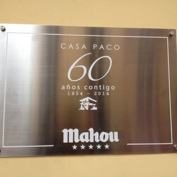 Casa Paco - Classic - Tapas/Small Plates Near Me - Madrid, M