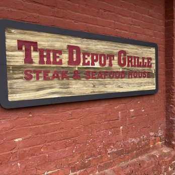 The Depot Grille - Front signage - American Near Me - Staunton, Virginia