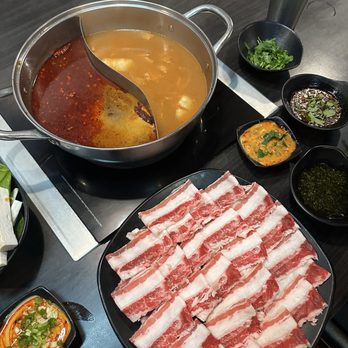 Shabu Time - Large Toro with Sichuan and Kimchi Miso (Seasonal) - Japanese Near Me - San Jose, California Shabu Time - Large Toro with Sichuan and Kimchi Miso (Seasonal) - Japanese Near Me - San Jose, California