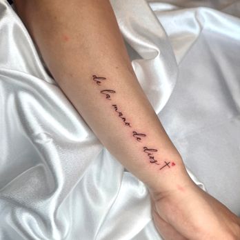Lowrider Tattoo - Dainty Lettering
Done by Steven - Tattoo Near Me - Fountain Valley, California Lowrider Tattoo - Dainty Lettering
Done by Steven - Tattoo Near Me - Fountain Valley, California