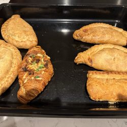 The Cornish Bakery - A selection of pasties and a south of France kind of croissant.