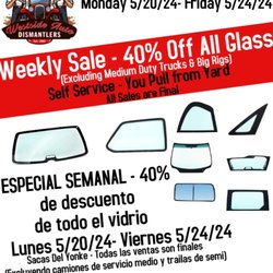 Westside Self Service Auto Dismantling - Visalia - Weekly Sale Alert!