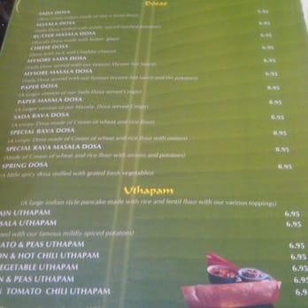 Udupi Palace - dosas - Indian Near Me - Artesia, California