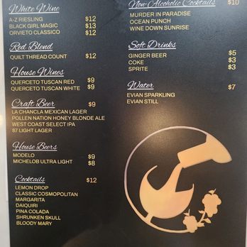 The Wine Down - Drink menu - Wine Bars Near Me - Corona, California