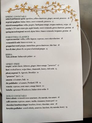 Menu photo 8 Forsythia New York, NY