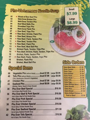 Menu photo 6 Pho Ever Longview, WA
